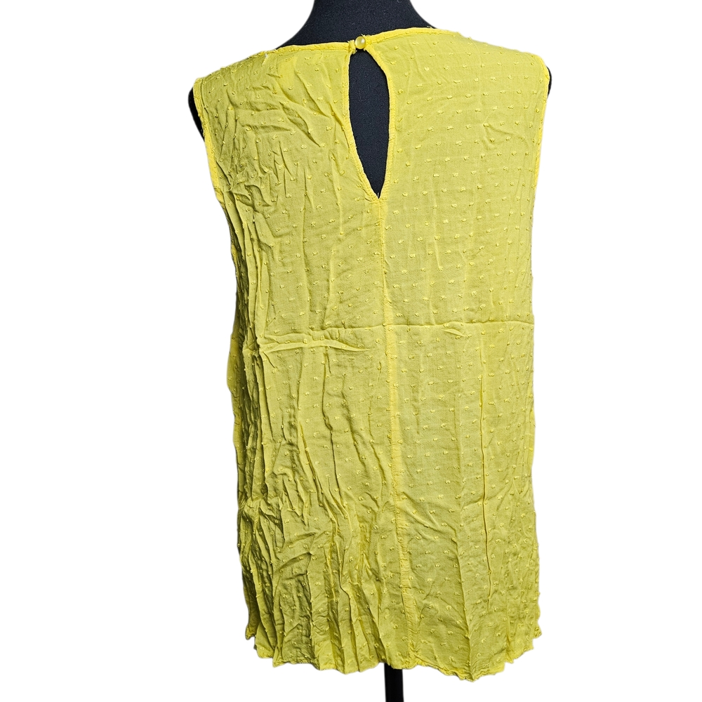Sunny Yellow Ruffled Tank Top - Picture 6 of 8